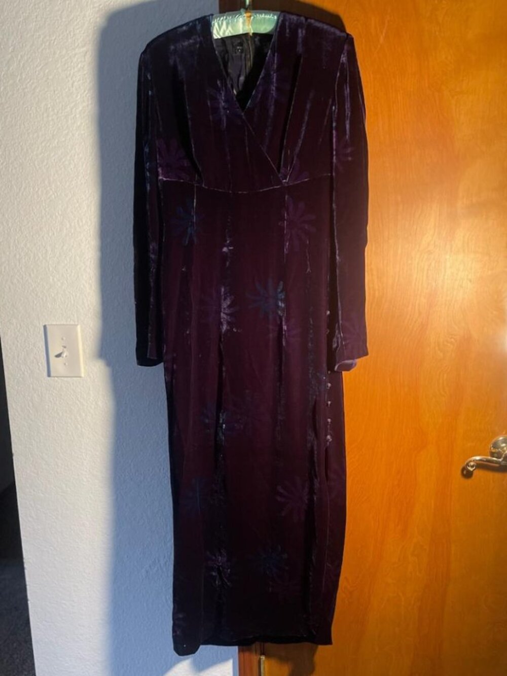 Vintage Purple Velvet Liz Claiborne Dress-Size 10